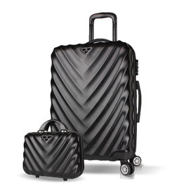 Zoozie Bags Juego de Maletas de 2 Piezas Negro